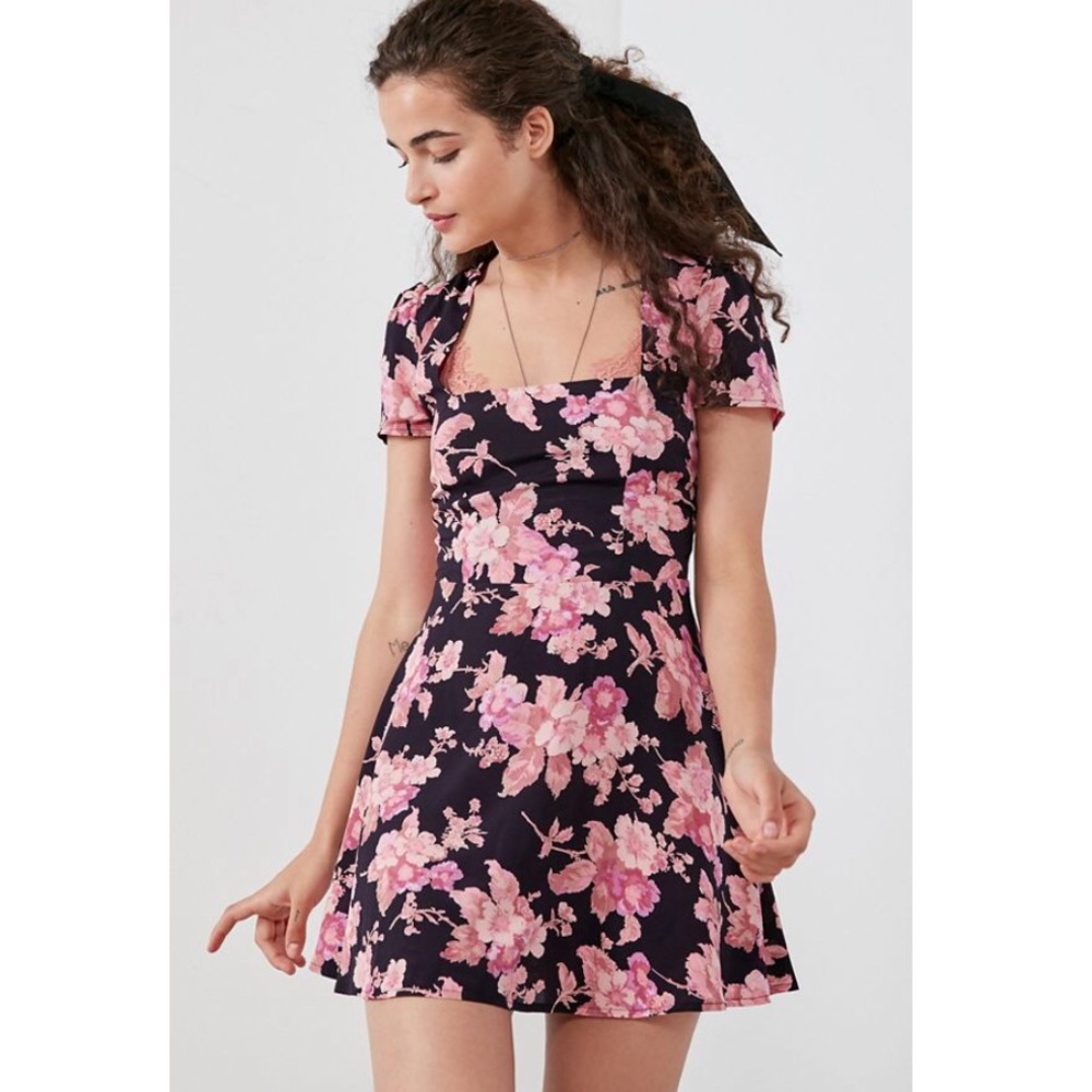 Flynn Skye Maiden Square-Neck Mini Dress